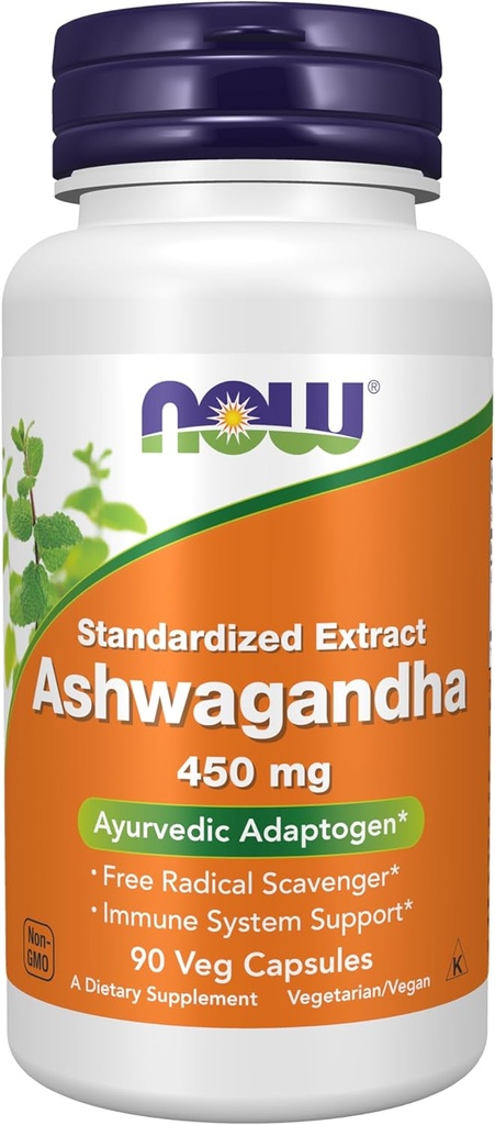 Şimdi Tamamlar, Ashwagandha (Withania somnifera) 450 mg (Standartized Extract), 90 Veg Capsules