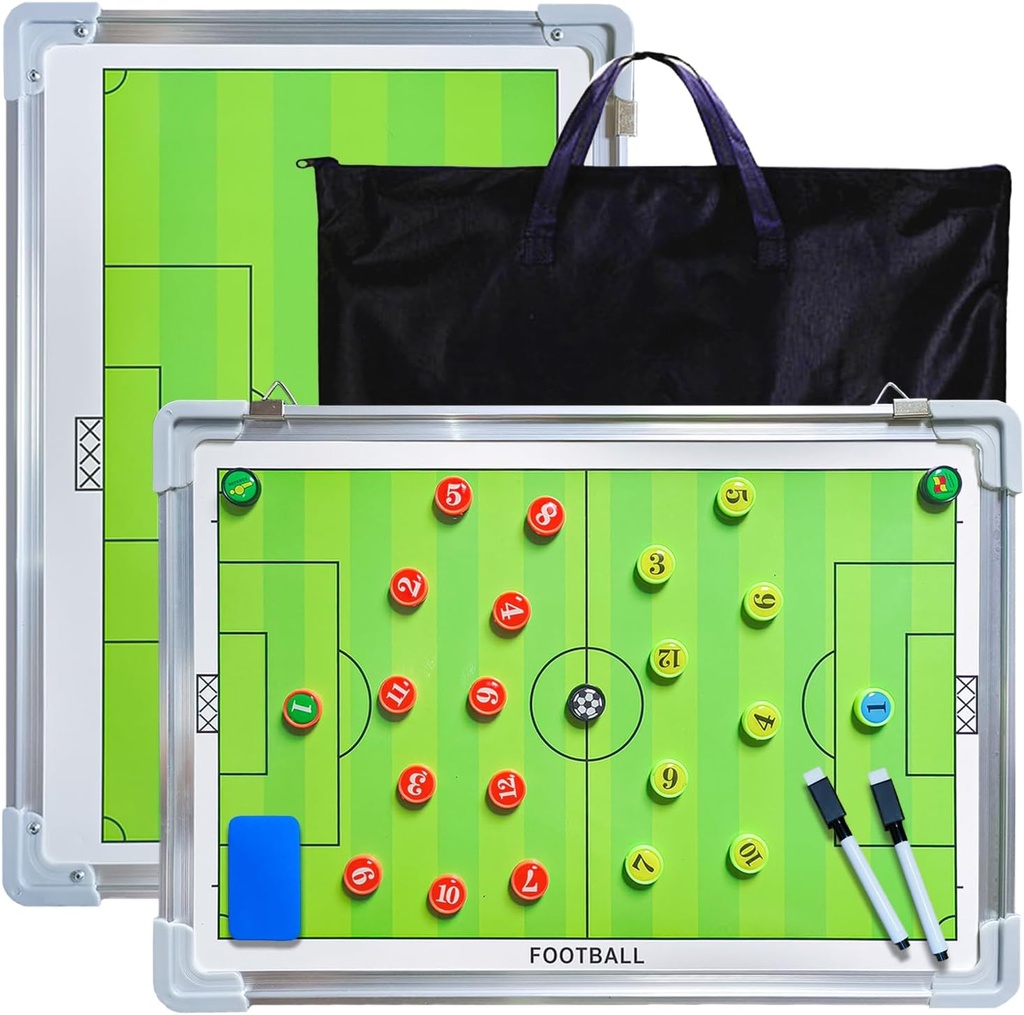 Pure Vie Manyetik Futbol Koçluk Tactics Kurulu, Antrenörler Futbol Kuru Erase Whiteboard Taktik Blackboard Futbol Antrenör Kurulu Oyuncu Markers, Pen ve Eraser