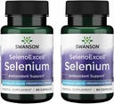 Swanson Selenoexcell Selenium 200 mcg 60 Καψάκια (2 Συσκευασία)