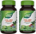Nature's Way Uva Ursi Leaves, Traditional Urinary Support*, 1,110 mg per 3Capsule Service, Non-GMO Project  Valid, Herbal Diyetary Supplement, 100 Vegan Capsules (Pazarlama May Vary) - 2 Pack