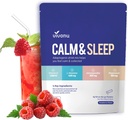 VivoNu Calm & Sleep σε σκόνη ποτό μείγμα σμέουρων L Theanine Ksm-66 Ashwagandha Μαγνήσιο Γλυκινικό Βιταμίνη D 3 συμπληρώματα για χαλάρωση και εστίαση (VSC M2)
