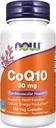 NOW Foods Supplements, CoQ10 30 mg, Pharmaceutical Grade, All-Trans Form produced by Fermentation, 120 Veg Capsules