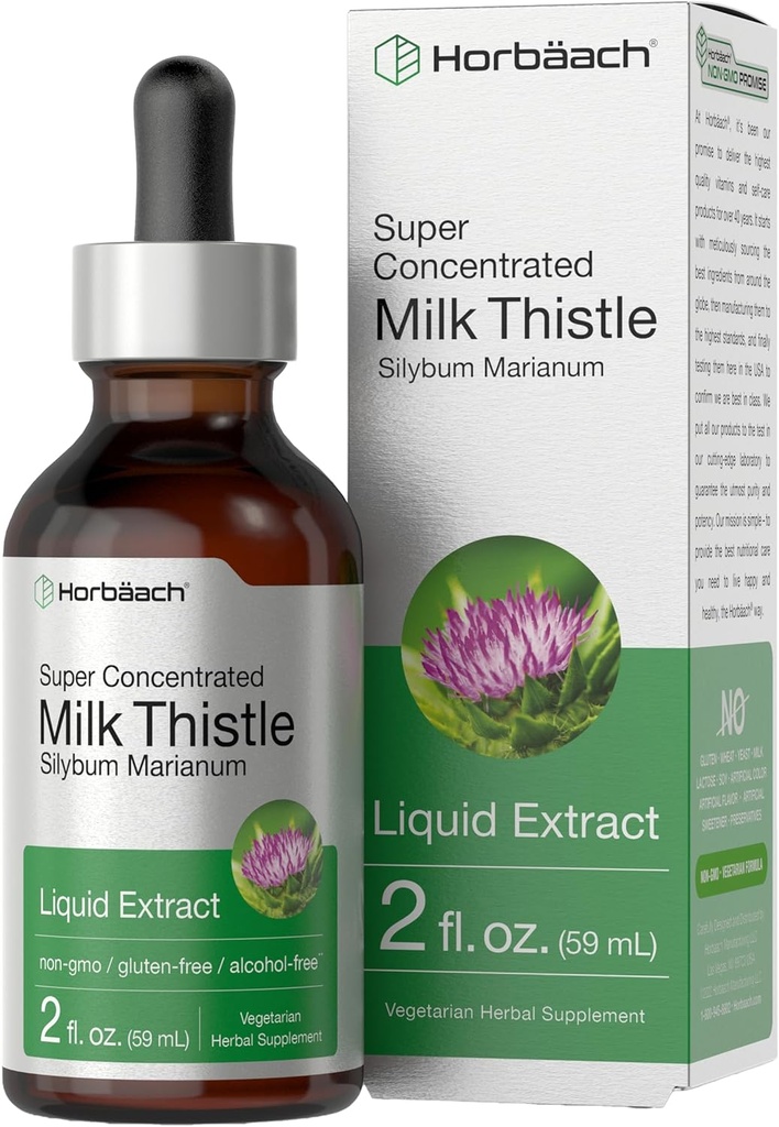 Horbäach Milk Butle Extract Liquid | 2 fl oz | Alkol Free | Vegetarian, Non-GMO & Gluten Free Supplement Supplement Supplement