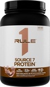 Kural 1 Kaynak 7 Protein – Decadent Flavor, Velvety Smooth Texture, 22g Anytime protein ve 10g Doğal Occurring EAAs Per 7 Premium Kaynaklardan (1.8 Pounds*, Milk) Chocolate)