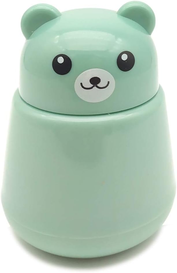 CoaGu Bear Pill Crusher for Elderly - FDA-Compliant Fine Toz, Honda-Free ABS, Easy Grip & Clean, Leakproof Portre