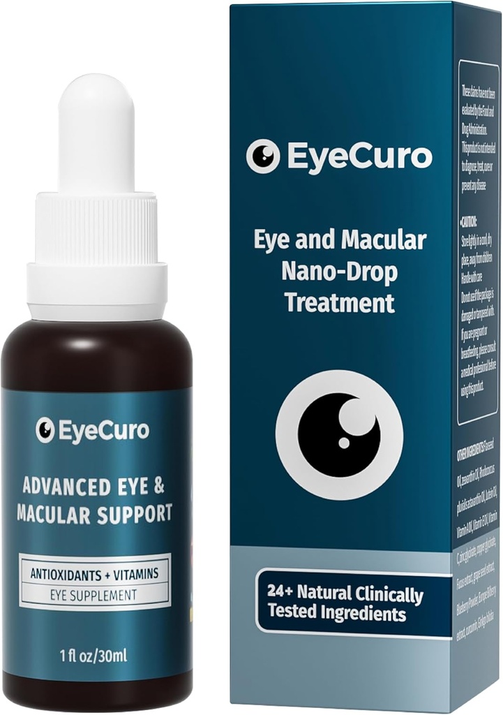 Eye & Vitamin Mineral Supplement, Contains Lutein, Vitamin A, Vitamin E, C, Zeaxanthin, Astazanthin, çinko & More, 30 ml