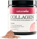 NatureWise Vegan Collagen Toz - Sağlıklı Saç, Cilt ve Çiçeği Hyaluronik Asit, C ve E, Protein - Karma Berry Flavor - Süt-Free, Non-GMO - 15 hizmet