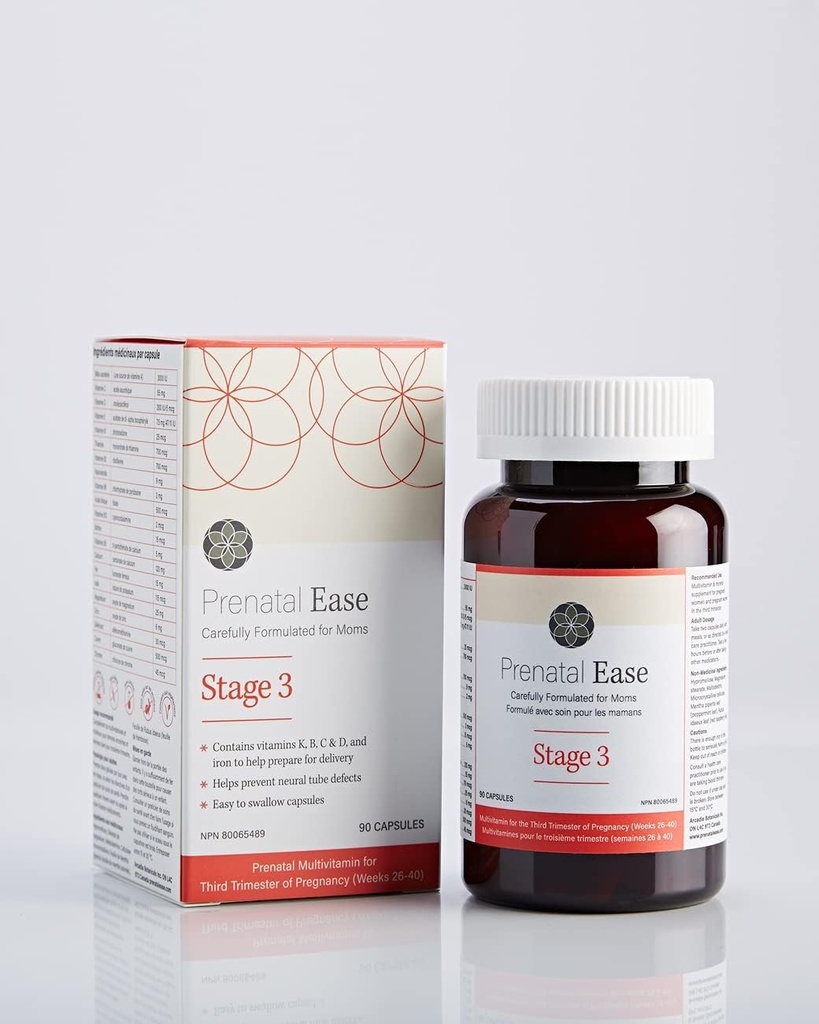 Aşama 3, Üçüncü Trimester Multivitamin, Contains Torchfolate ve Chromium, 45-Day Supply