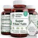Φυσικό συμπλήρωμα Nutra Super Fiber, προάγει την πνευστική και καρδιαγγειακή υγεία, διαχειρίζεται το βάρος, προστατεύει την υγεία του δέρματος, ενισχύει την υγεία της καρδιάς και ανοσοποιητικό σύστημα, μη ΓΤΟ, χωρίς γλουτένη, Vegan, 100 Vegan