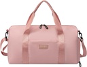 Ayakkabı Karşılaştırması ve Wet Pocket ile Kadınlar için Spor Bag | Hafif Gym Duffle Bag Motivasyonsal Sözler ve Grafik Tasarımlar | Egzersiz ve Geceler için Büyük | Rose
