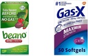 Beano Food Enzyme Diyetary Supplement | Help Digest Gas-Causing Foods | 150 Tablet & Gaz-X En Güçlü Gaz Yardımı Simethicone 250 mg for Bloating Relief - 50 Count
