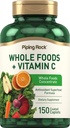 Piping Rock Whole Foods C | 150 Caplets | Superfood Mix | Vegetarian, Non-GMO, Gluten Free Supplement