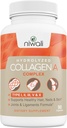 Kadınlar ve Erkekler için Multi Collagen Kompleksi Tamam | Hydrolyzed Collagen Pills - Tipler I, II, III, V & X; Sağlıklı Saçlar, Nails, Skin, Bone & Commons | 90 Capsules