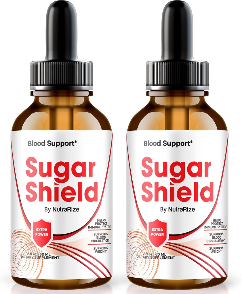 NutraRize (Pack of 2 Sugar Shield Drops, Blood Support Liquid Supplement, Maximum Strength Formula Drop, Natural Blood Blend Complex, Official Gotas Reviews (60 Servings)