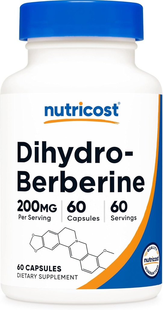 Nutricost Dihidrberine Capsules (200 mg, 60 Capsules) - Daha Fazla Bio kullanılabilir Berberine Metabolite
