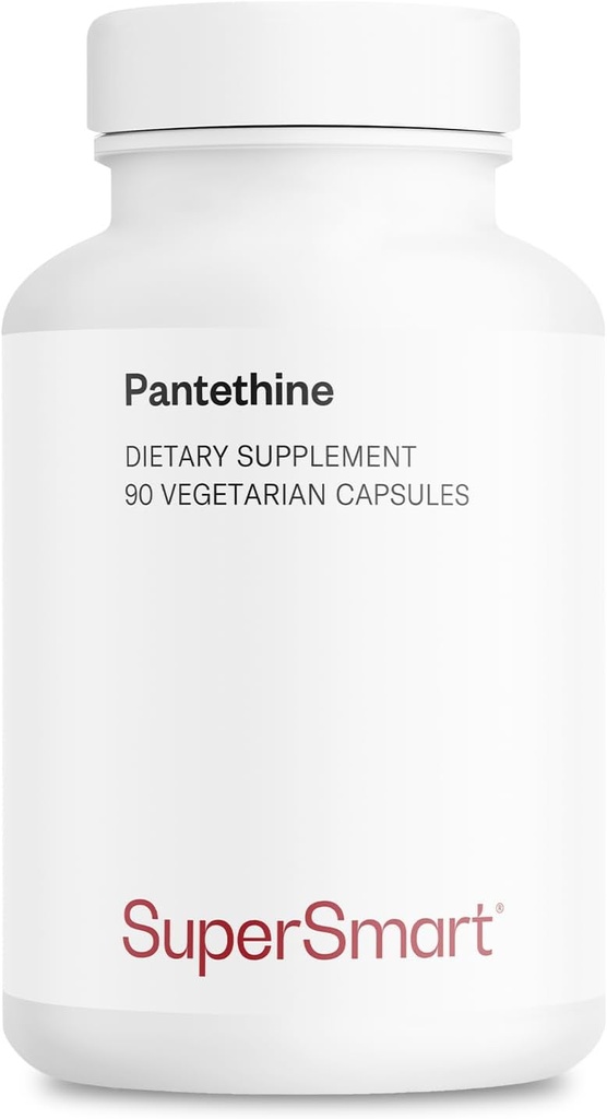 Supersmart - Παντεθίνη 600 mg την ημέρα (παντοθενικό οξύ) - Ενεργή βιταμίνη B5 συμπλήρωμα 