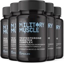 Laboratuvarlar Men'in Askeri Kasını, Performansı Geliştirmek için Tüm Doğal Diyetsel Supplement, Capsules Stamina ve Energy - 5 (300 Capsules) Paketi