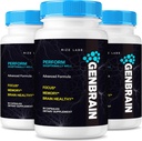 rize labs GenBrain Memory Supplement, GenBrain Extra Strength Brain Support Capsules, GenBrain Advanced Memory Complex, GenBrain Pure All-Φυσικά Χάπια, Gen Brain Reviews (180 Κάψουλες) (Pack of 3)