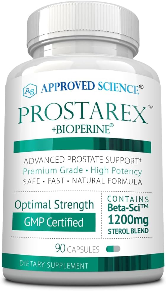 Onaylanmış Bilim Prostarex - Prostate Supplement - Saw Palmetto, 1200 mg Beta-Sitosterol, Bioperine - 90 Capsules - 1 Ay Supplyine