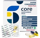 Erkekler ve Kadınlar için Günlük Paket Vitaminleri - Yaşlılarla Destek, C, çinko & D3 - Kalp Sağlığı için Omega-3 ile Çokvitamin, Probiyotikler, Metil B12, Biotin, Lutein & Zeaxanthin - Planet 3