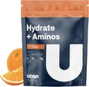 UCAN Hydrate + Aminos, Orange 20 Hizmet Bag, Keto, Sugar-Free Electrolyte + Muscle Recovery, Essential Electrolytes + EAAs & BCAAs, Non-GMO, Vegan, bayanlar için, Gym-Goers, Performans sporcular