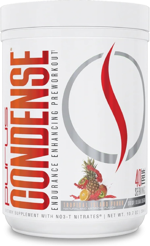 Purus Labs CONDENSE PreWorkout Toz, 40 Hizmet (Tropical Island Punch)