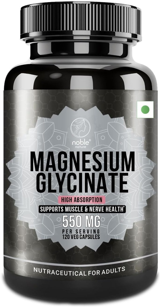 Υψηλή απορρόφηση Γλυκινικό μαγνήσιο 550mg - 120 κάψουλες Veg - 4 μήνες προσφοράς