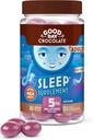 Good Day Chocolate Melatonin for Yetişkinler [80 Kont ] - Fair Trade Non-GMO Milk Chocolate with Chamomile and Melatonin 5 mg - Adult Melatonin, Yetişkin Doğal Uyku Yardım Tamamı Supplement