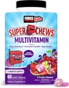 Force Factor Kids Multivitamin Super Chews, Kids Vitamins to Support Wellness, Immune Health, Eye Health, & More with 18 Vitamins, Minerals, & Antioksis, 2Month Supply, Multi-Flavor, 60 Soft Chews