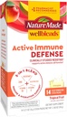 Nature Made Wellblends Active Immune Defense Fizzy Drink Mix, Direnç, C 500 mg, D 1000 IU, çinko ve Electrolytes Toz, 14 Stick Packs
