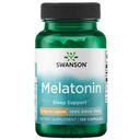 Swanson Melatonin - Herbal Supplement - Uyku ve Rahatlama - (120 Capsules, 3 mg each)
