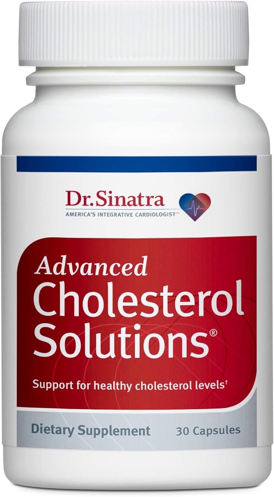 Dr. Sinatra Advanced Cholesterol Solutions Heart Health Supplement with Citrus Bergamot, 30 Κάψουλες (30-Day Supply)