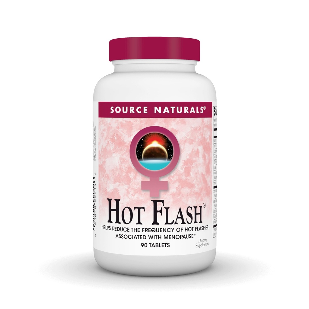 Πηγή Naturals Hot Flash, Βοηθά στη μείωση της συχνότητας των Hot Flashes* - 90 δισκία