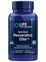 Life Extension Optimized Resveratrol Elite, Trans-resveratrol, quercetin, sağlıklı Aging, Heart Health, Brain Health, oxidative Stress, Gluten-Free, Non-GMO, Vegetarian, 60 Capsules