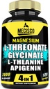 2000 mg Magnezyum L Threonate Supplement with Magnezyum Glycinate, L-Theanine & Apigenin - Olumlu Mood, Beyin Sağlığı, Unutma ve Kas Büyüme Desteği - 120 Capsules