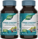 Ο Δρόμος της Φύσης Standardized Horse Chestnut, Premium Extract, Promotes Healthy Leg Veins*, 250 mg ανά υπηρεσία, Vegan, 90 κάψουλες (Packing May Vary) (Pack of 2)