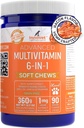 Innovet Pet Advanced Dog Multivitamin Supplements - Probiotics, Calcium, Hemp Seed Powder & Glucosamine for Dogs - Omega 3-6-9 Supplements - Vitamins Supplements for Dog Anxiety Relief – Bacon Flavor
