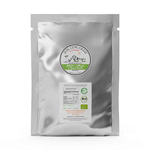 Άγριος σολομός της Αλάσκας Broth Collagen σκόνη 2LB καθαρή πρωτεΐνη μη-Gelling τύπου - Χωρίς γεύση, καμία γεύση