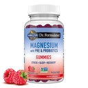 Life Magnezyum Citrate Supplement Gummies with Prebiyotiks & Probiyotiks for Stress, Sleep & Recovery - Vegan, Gluten Free, Kosher, Non-GMO, NoEDIT Sugars, Raspberry Flavor, 60 Count