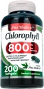 FITO MEDIC'S Lab - Chlorophill - Pure - 800 mg ανά Σερβιτόρες - 200 Softgels - Chlorophyl Caps - Detox Cleanse, Greens Συμπληρώματα - Chlorophyl Pills - Εξαιρετικά υψηλή απορρόφηση.