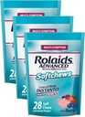 Rolaids Advanced Antacid Plus Anti-Gas Softchews, 28 Count, Mixed Berry, Heartburn and Gas Relief (πακέτο των 3)