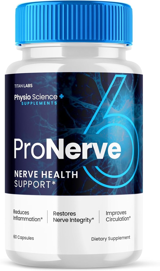 Pro Nerve 6 Capsules Advanced Nerve Health Support, Pro Nerve 6 Diyetsel Supplement Capsules ProNerve Advanced Formula Nerve Support Supplement for Men Women Optimal Health Support (60 Capsules)