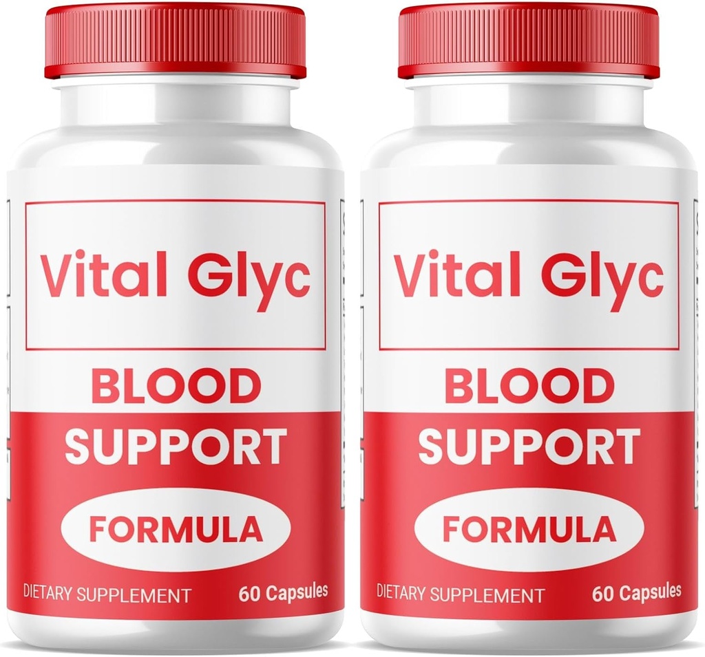 (2 Pack) Vital Glyc Capsules - Resmi Kan Desteği Formula, Vital Glyc Blood Gemi Temiz, Vital Glyc Glyco Optimizer Pills, Supports General Health & Wellness, Vital Glyc Toz (120 Capsules)