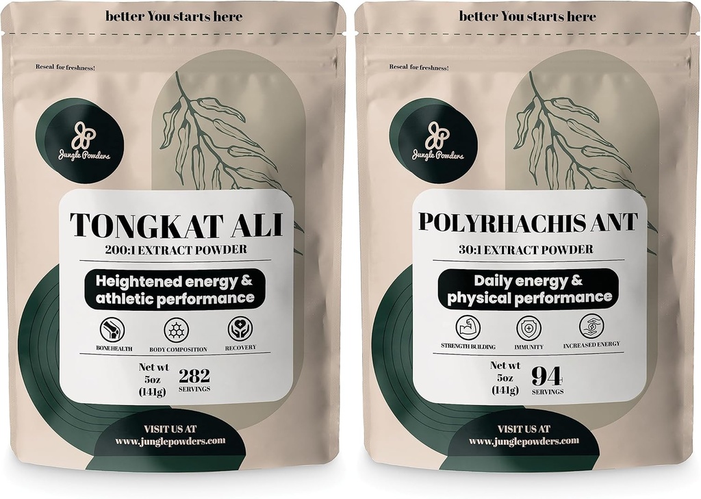 Orman Tozları Tongkat Ali for Men 200:1 Extract 282 Servisleri, Black Ant Toz 30:1 94 Filler Free Longjack Root & Black Ant Supplement Geleneksel Erkekler için Sağlık Desteği