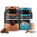 Nutrology TRIPACT Protein - Premium Beslenme Shake - Non-GMO Grass Fed Whey proteini,Plant proteinler,Greens, Superfoods & Probiyotiks - 5g BCAAs - Creamy & Chocolate VanillaLatte w/Cinnamon 1.5lb Her biri her