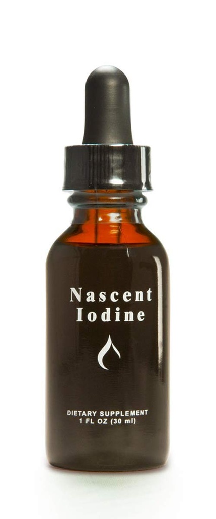 Enviromedica Nascent Iodine Liquid Tincture Drops for Support and Detoxification of The Yourroid (1ounce)