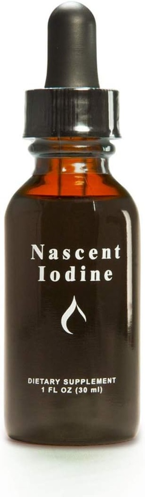 Enviromedica Nascent Iodine Liquid Tincture Drops for Support and Detoxification of The Yourroid (1ounce)
