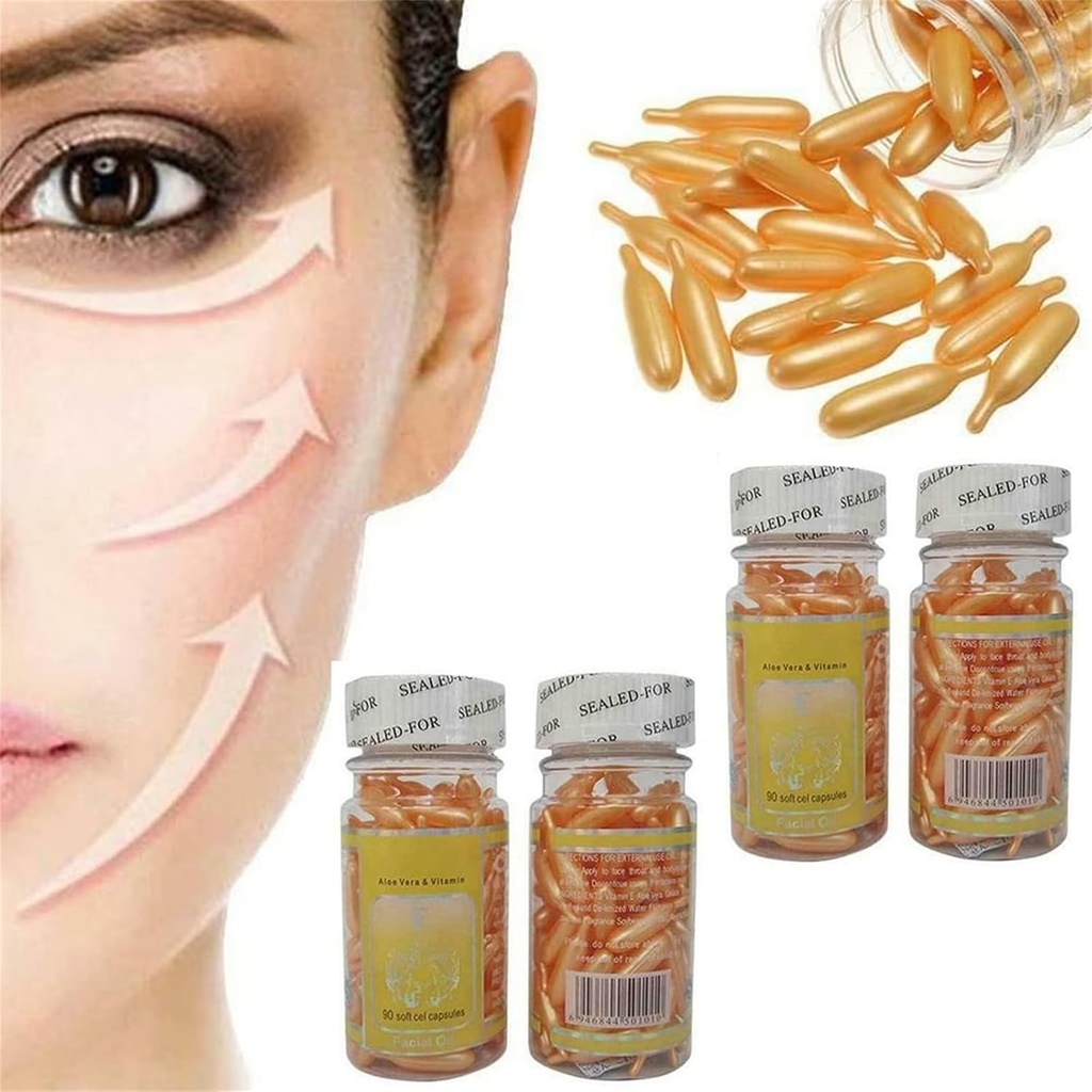 Capsulas Vitamina E Para El Cuidado De La Piel Elimina ARRUGAS Y MANCHAS% 100