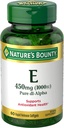 Nature's Bounty Vitamin E 1000 IU Softgels, Υποστηρίζει Αντιοξειδωτική Υγεία & ανοσοποιητικό σύστημα, 1 Υπηρεσία ανά ημέρα, Χωρίς Γλουτένη, 60 Softgels (πακέτο του 1)