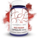 Nootropics Depot Red Reishi Mushroom Capsules | 500 mg | 180 Kont | Ganoderma lucidum | Tüm Meyveli Vücut Mushroom Ekstraksiyonu | Sağlıklı Immune System